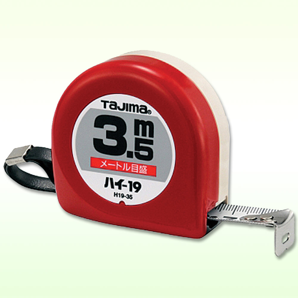 타지마 수동 레드 줄자 H19-35 - 상품 이미지