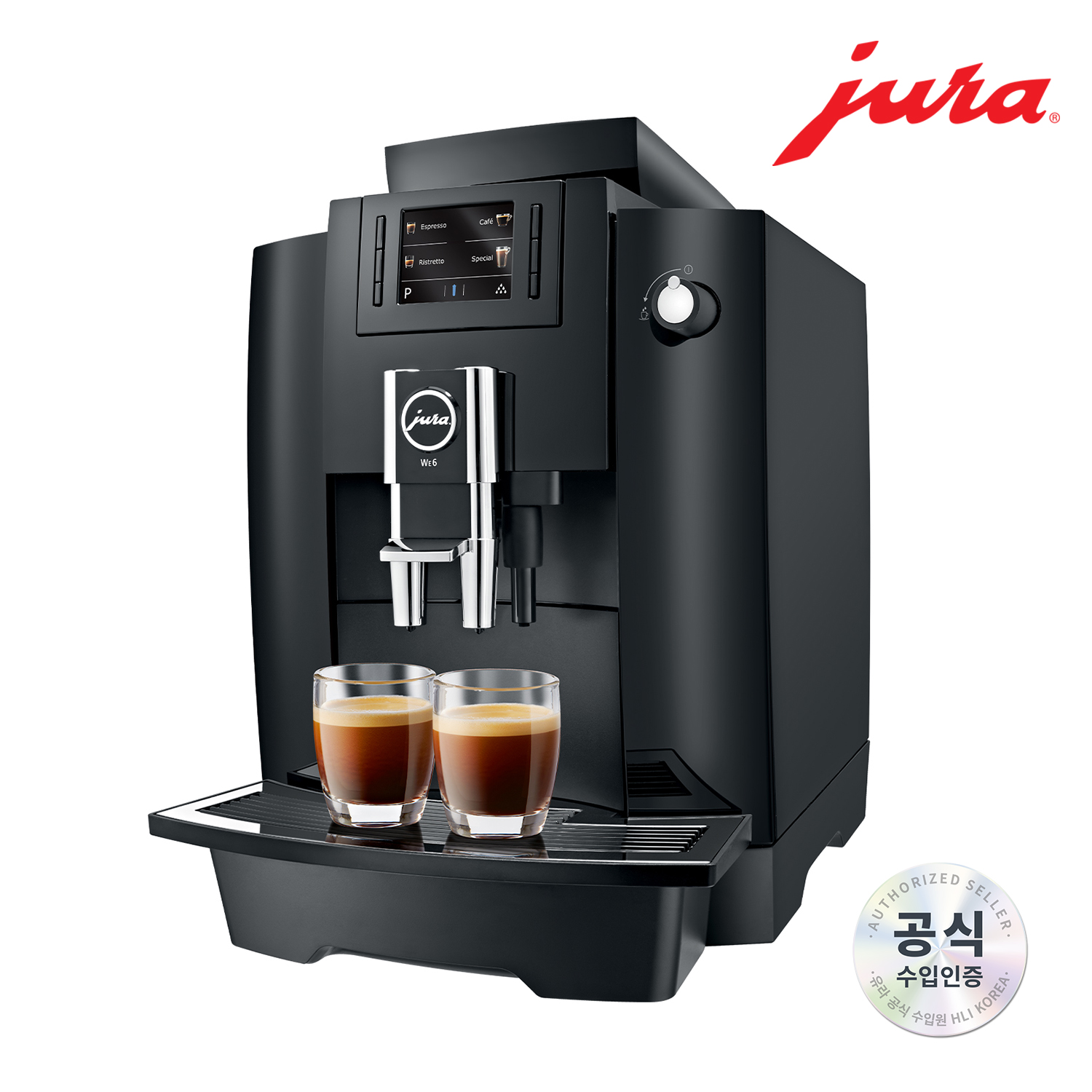 [유라] 상업용 전자동 커피머신 WE6 / 블랙 플레이어