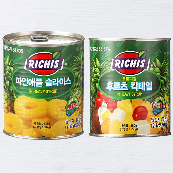 동서 리치스 파인애플 슬라이스 836g - 상세 이미지 2