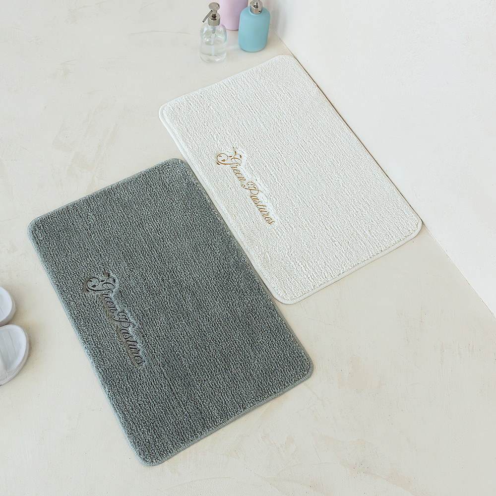 레토 물흡수가 좋은 자수 발매트 욕실 현관 화장실 주방 매트 LFM-E02