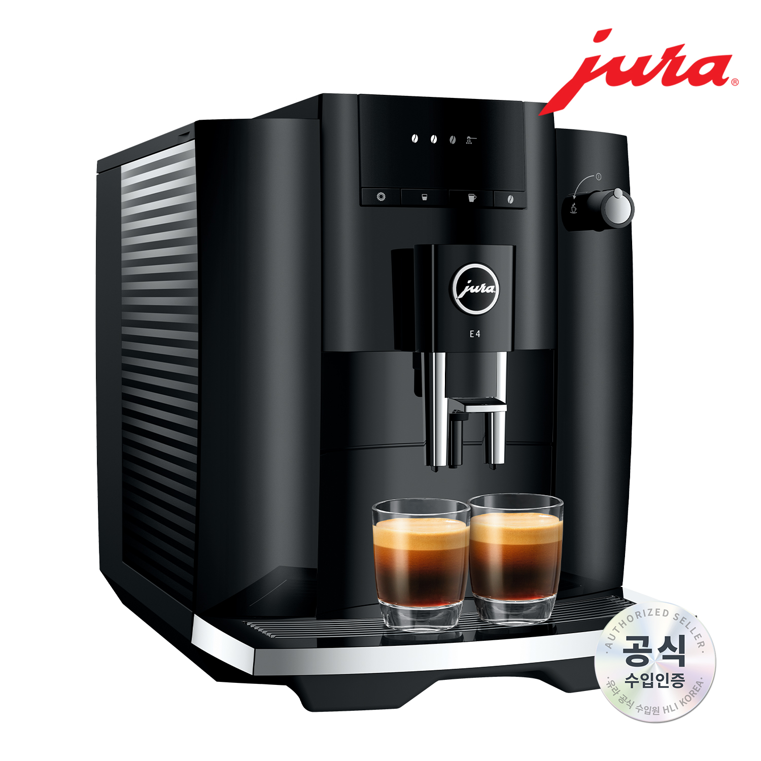 [유라] 전자동 커피머신 E4 BLACK / The Black Noble