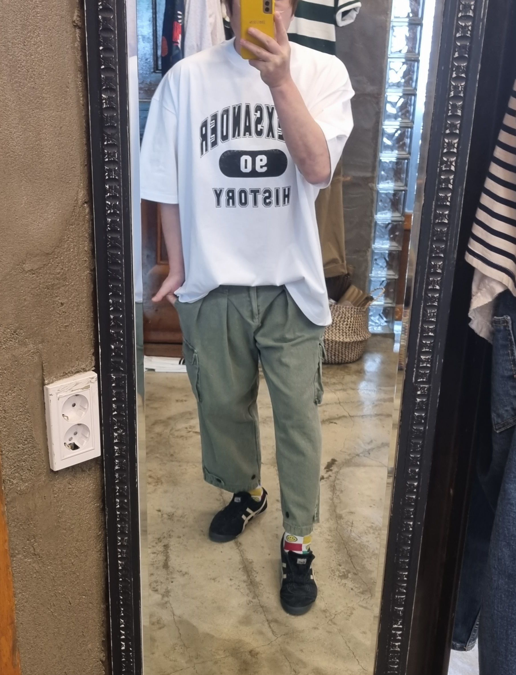 (무배)아머 가먼트 단추 카고 팬츠 - 상세 이미지 2