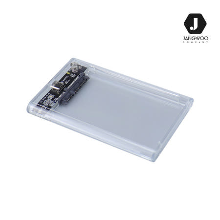 장우컴퍼니 JW-I9 Zero 10G USB3.1 Gen2 C타입 2.5인치 외장케이스 투명 (SSD미포함)