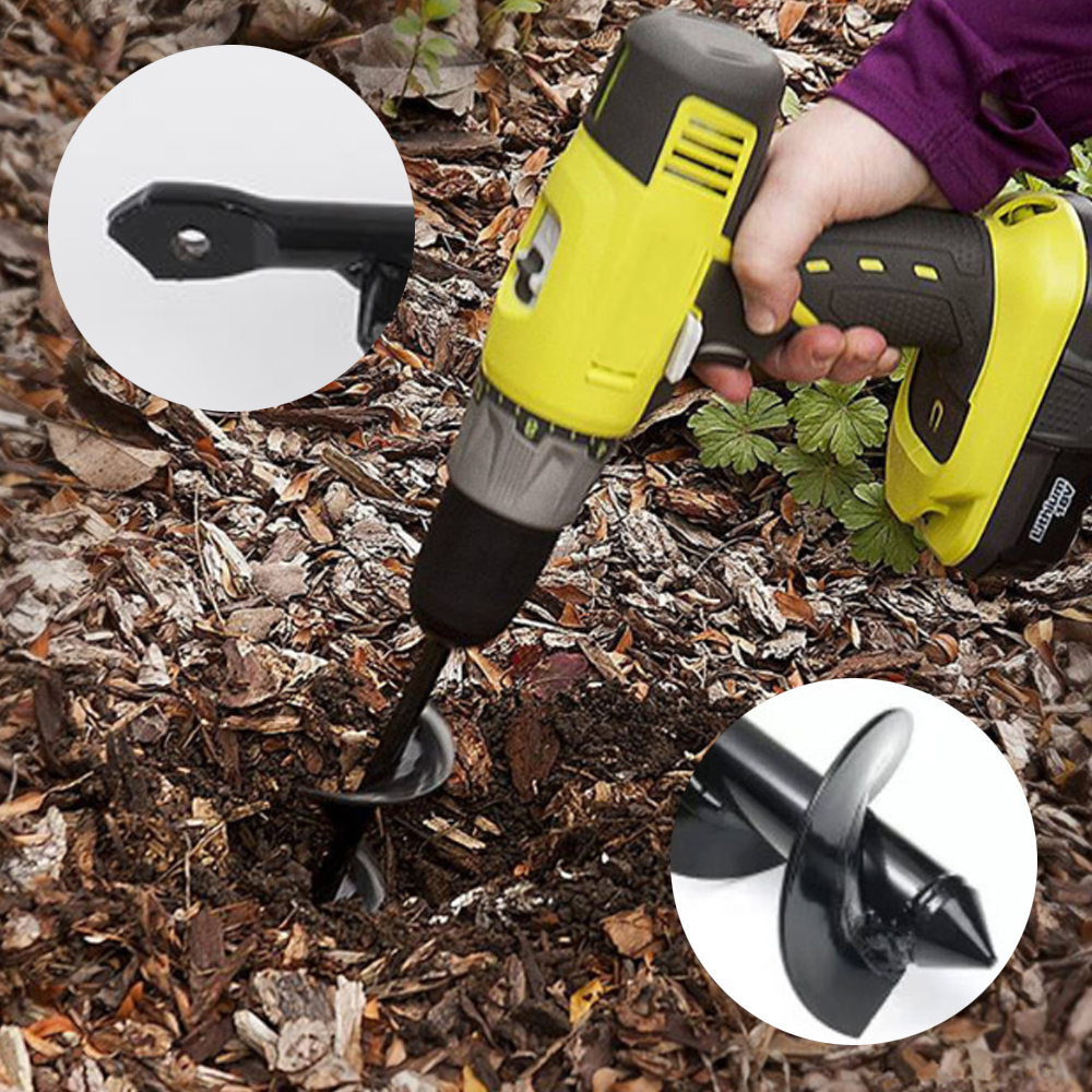 땅파기 오거 드릴 비트 4x22 SA 땅 흙 가든 구멍뚫는 씨앗 심기 구멍내기 천공기 농사 밭 스크류 굴착 원예 공구 도구 제품 이미지