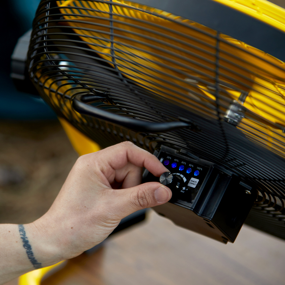 르젠 BLDC 디자인 저소음 공업용 무선 메탈팬 LZCF-M400 이미지 7