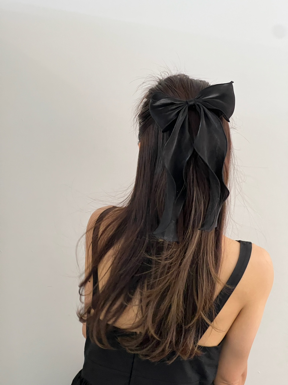 [러블리🎀] 롱 꼬리 샤이닝 왕리본 머리핀 오간자 골프리본핀 헤어끈 상세 이미지 31