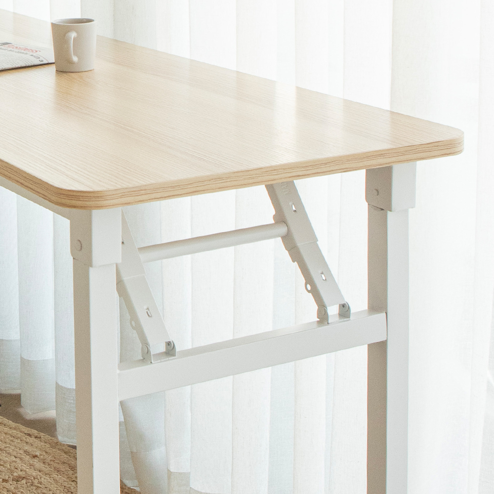 접이식 책상 책상겸테이블 좁은 원룸 공부 미니 간이 철제 긴 테이블 1200x450