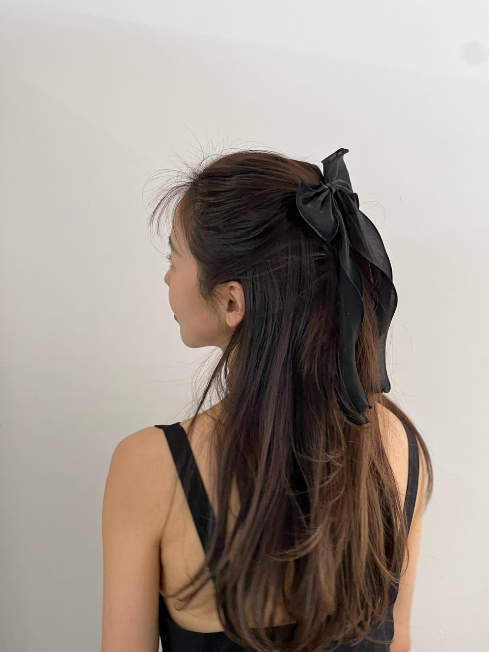 [러블리🎀] 롱 꼬리 샤이닝 왕리본 머리핀 오간자 골프리본핀 헤어끈 상세 이미지 32