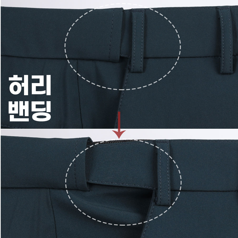 봄 가을 남성골프바지 흰색골프바지 춘추 간절기 골프복 - 상세 이미지 4