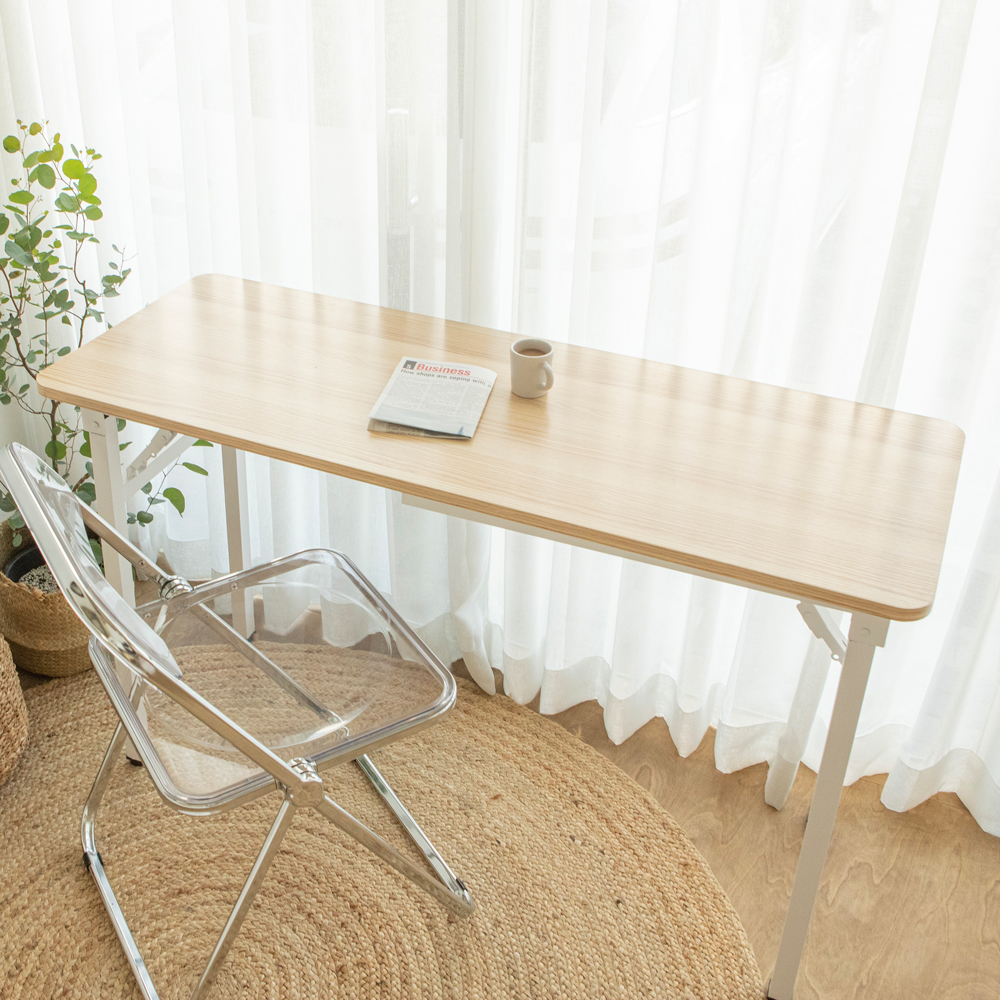 접이식 책상 책상겸테이블 좁은 원룸 공부 미니 간이 철제 긴 테이블 1200x450