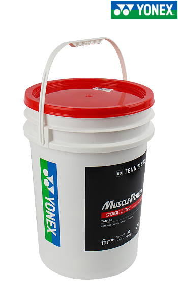 요넥스 테니스공 레드볼 연습공 연습구 무압구 머슬파워 20 통볼 60개입 - 상세 이미지 3