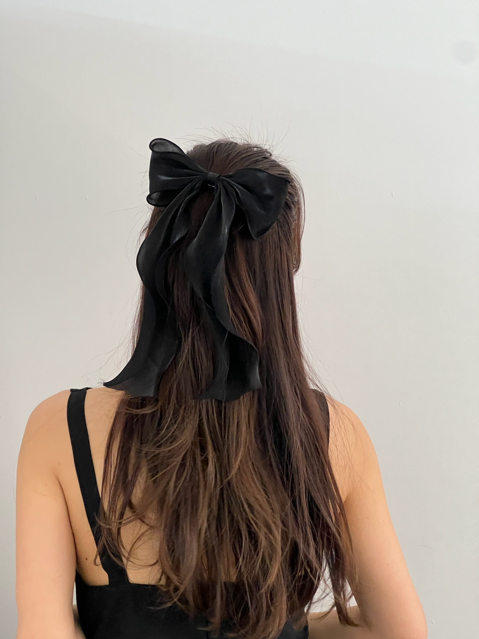 [러블리🎀] 롱 꼬리 샤이닝 왕리본 머리핀 오간자 골프리본핀 헤어끈 상세 이미지 30
