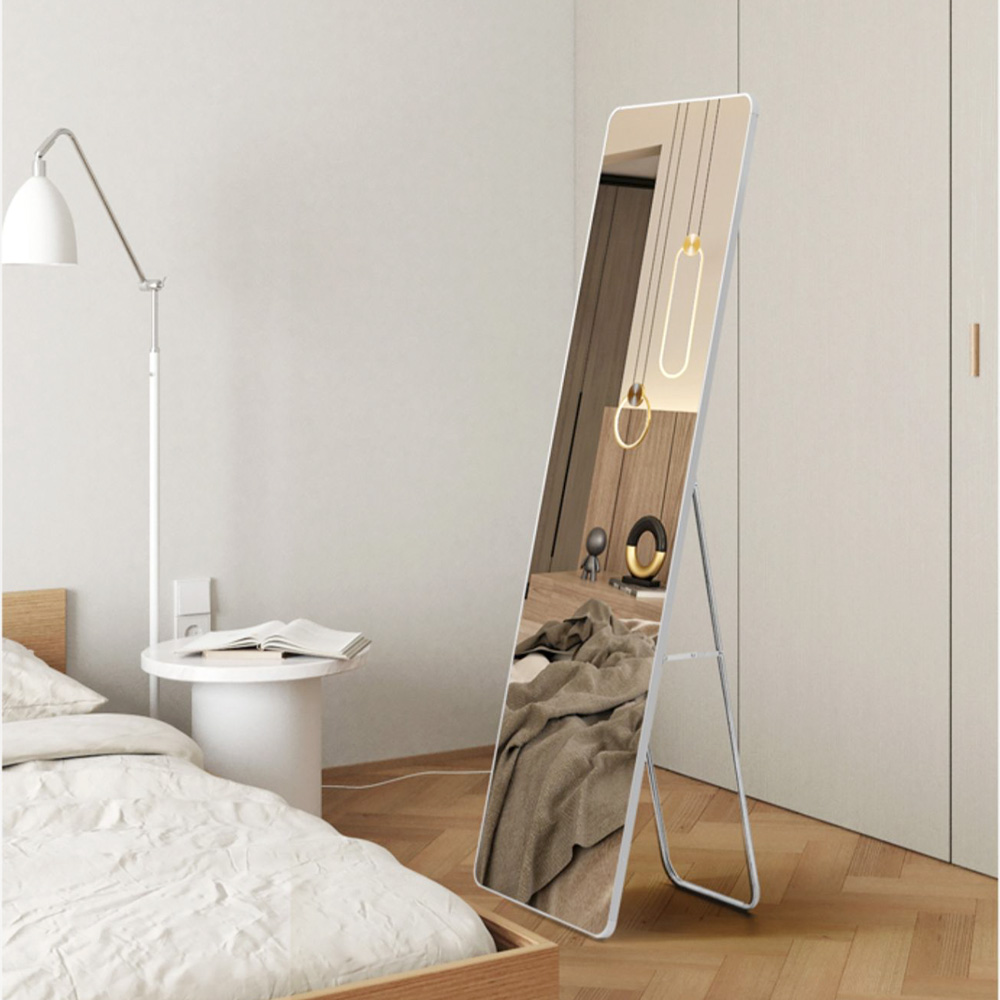 무타공마켓 슬림베젤 라운드 전신거울 400 스탠드 벽걸이 대형 인테리어 현관 거울