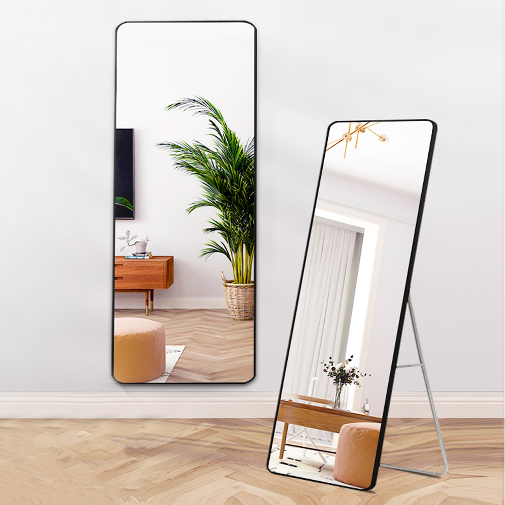 무타공마켓 슬림베젤 라운드 전신거울 400 스탠드 벽걸이 대형 인테리어 현관 거울