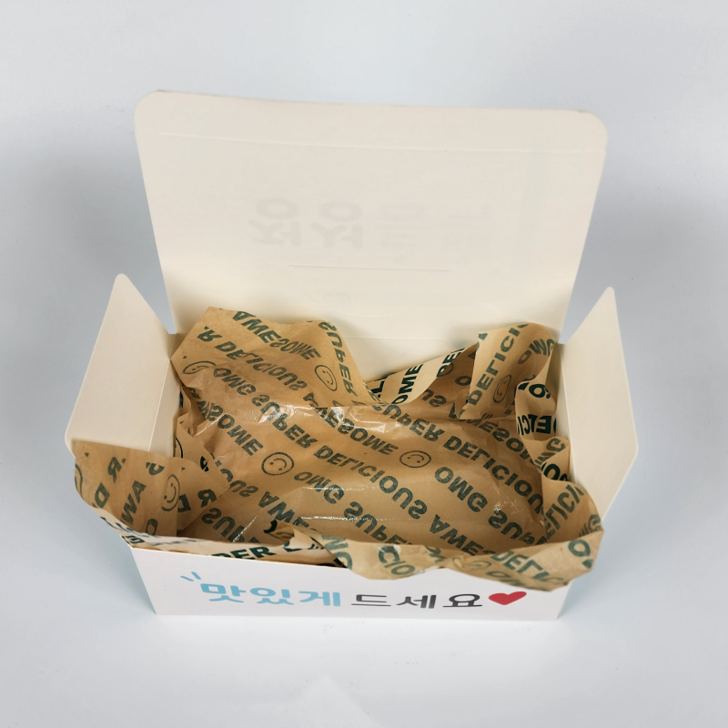 크라프트 코팅지 30x30cm 500매 유산지 노루지 식품지 햄버거포장지 PE코팅지 - 상세 이미지 4