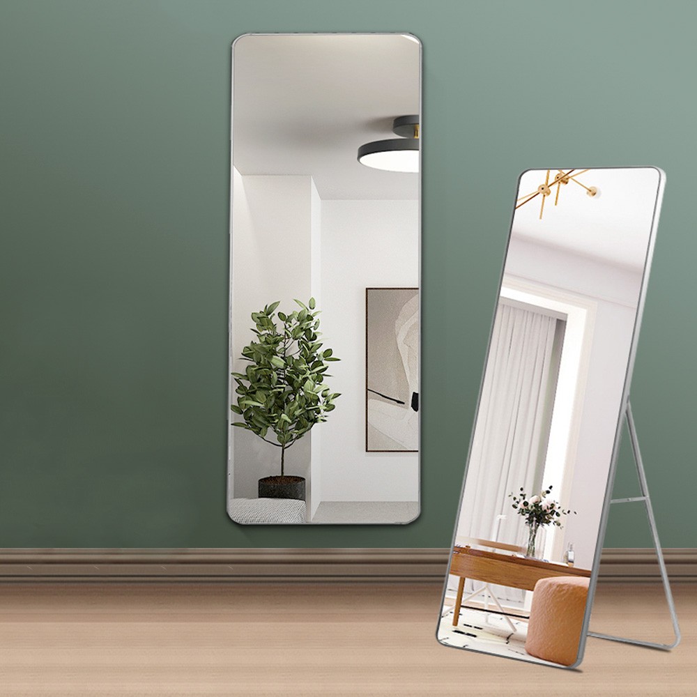 무타공마켓 슬림베젤 라운드 전신거울 400 스탠드 벽걸이 대형 인테리어 현관 거울