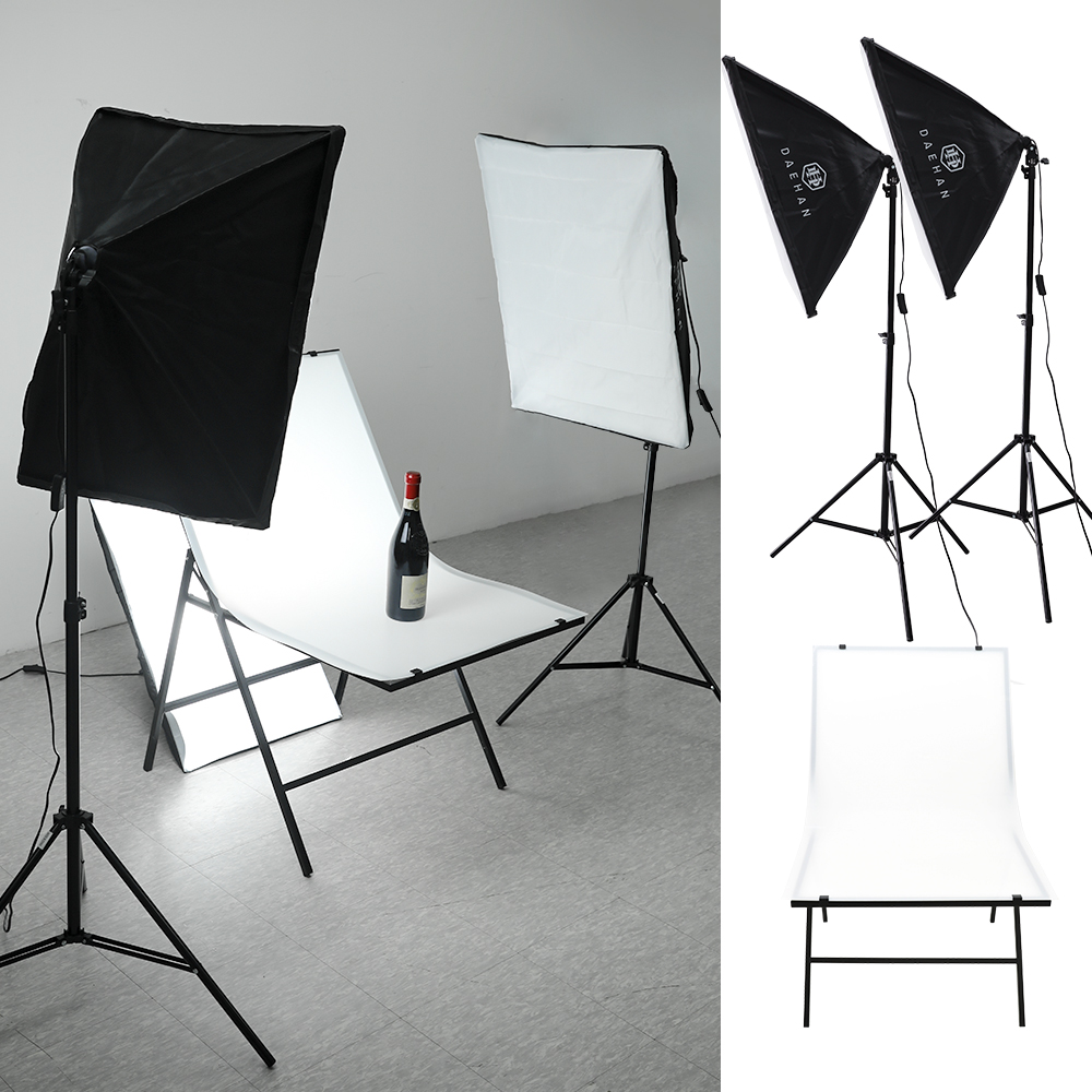 미니스튜디오 누끼 보드 사진 촬영 테이블 소프트박스 스탠드 풀세트