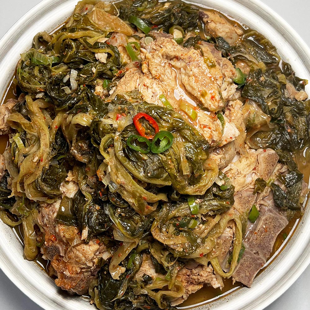 국내산 우거지 뼈해장국 3인분 1.8kg 46년 전통 해장국 감자탕 밀키트 이미지 2