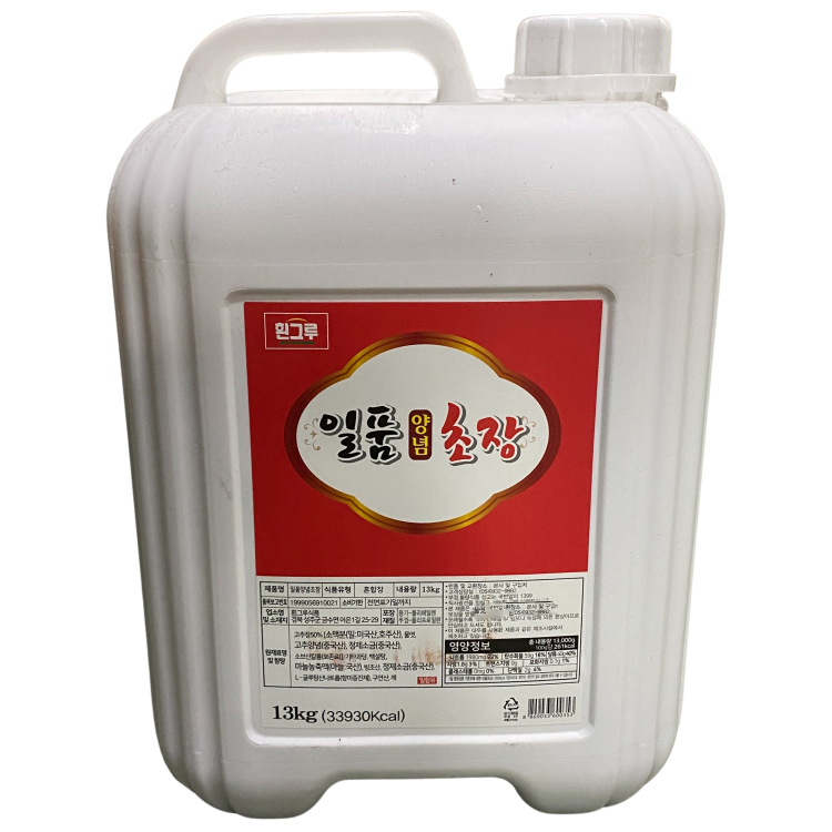 일품양념초장 13KG/흰그루식품 : 장보자닷컴