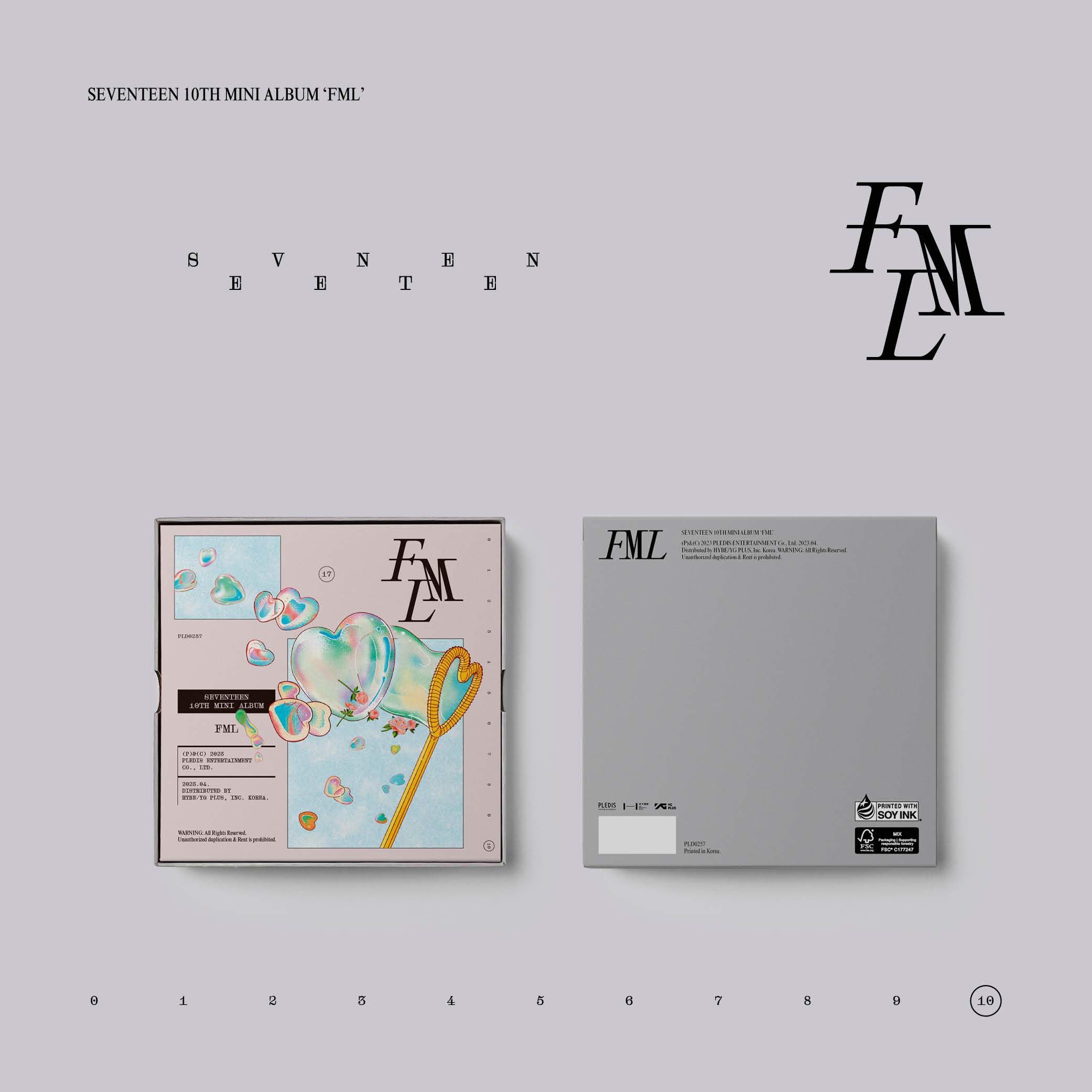 세븐틴 FML CARAT Ver 앨범 미니10집 SEVENTEEN 캐럿반 랜덤 - 상세 이미지 2