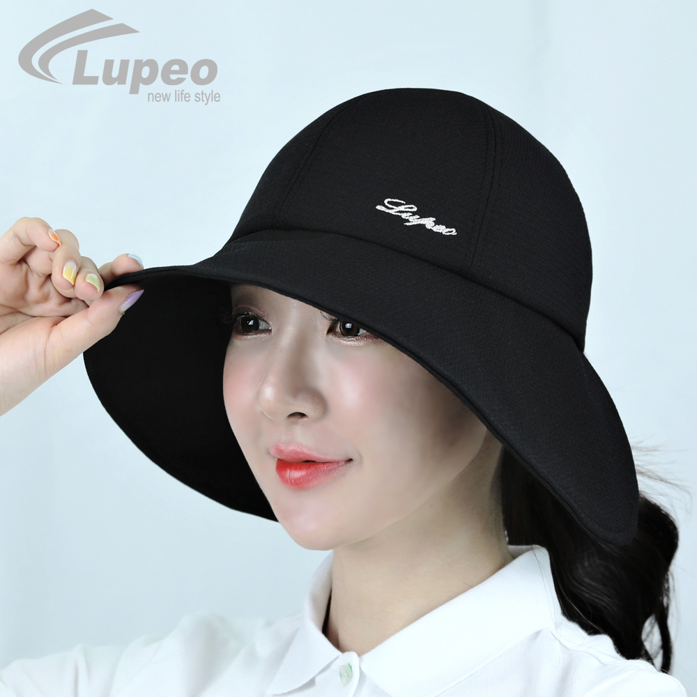루페오 여성 챙넓은 와이드 버킷햇 햇빛 가리개 자외선 차단 벙거지 골프 모자 - 상세 이미지 3