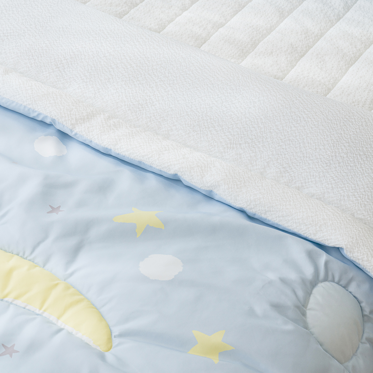 키즈 시어서커 쿨 냉감 에어컨 손자수 차렵 여름이불 베개세트 문라이트 (토끼), S.SS(싱글.슈퍼싱글겸용)