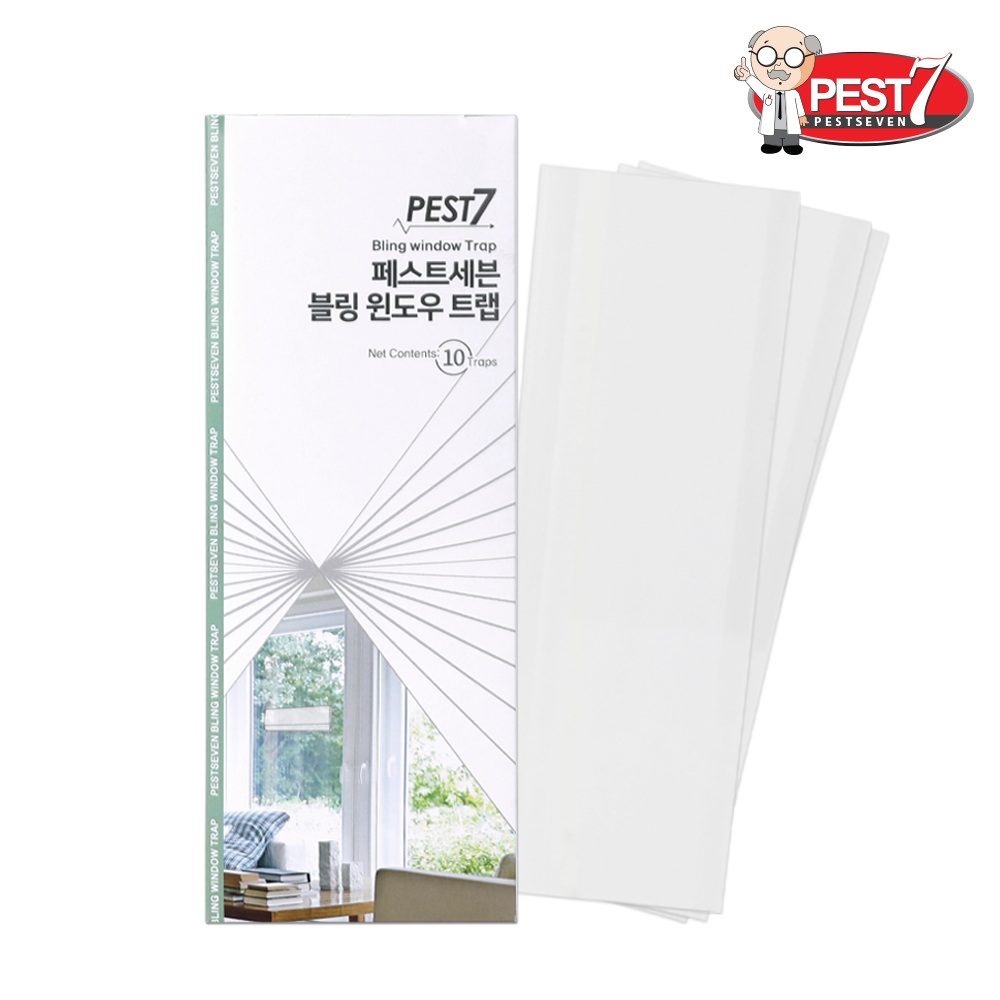 페스트세븐 블링 윈도우 트랩(10매입) 러브 버그 동양 하루살이 사랑 벌레 퇴치 혹파리 날파리 나방 뿌리 벼룩 파리 날벌레 퇴치법 퇴치제 끈끈이