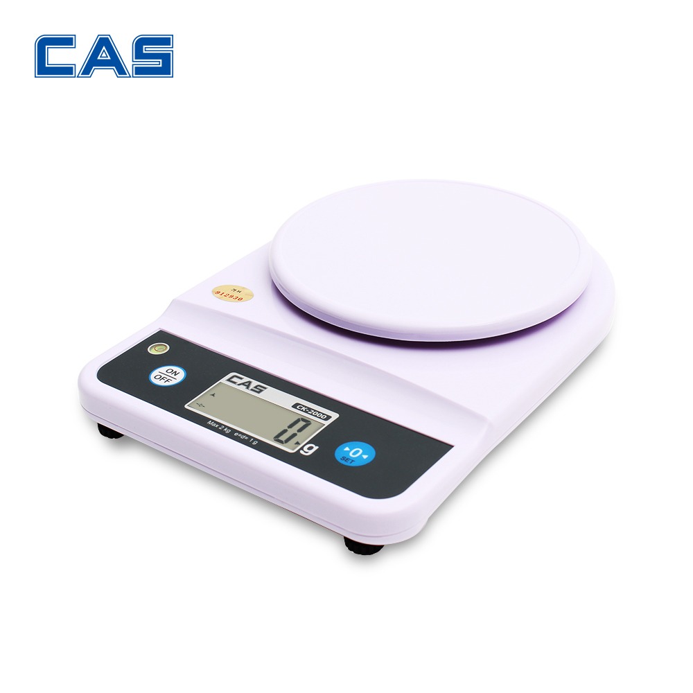CAS 카스 디지털 주방저울 CK-2000 2kg (1g) 전자저울 베이킹 계량 : 저울백화점