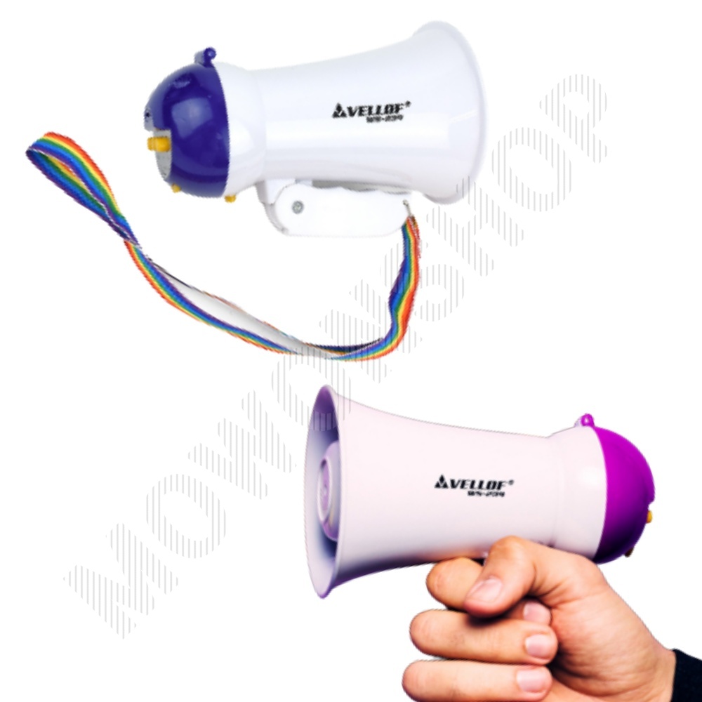 미니 확성기 플라스틱 휴대용 소형 메가폰 녹음가능