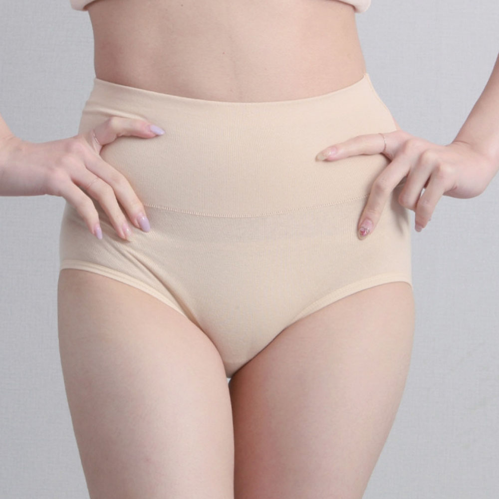 여성면팬티 건선 질염예방 분비물 하이웨스트 복대 천연 순면 팬티 - 상세 이미지 5