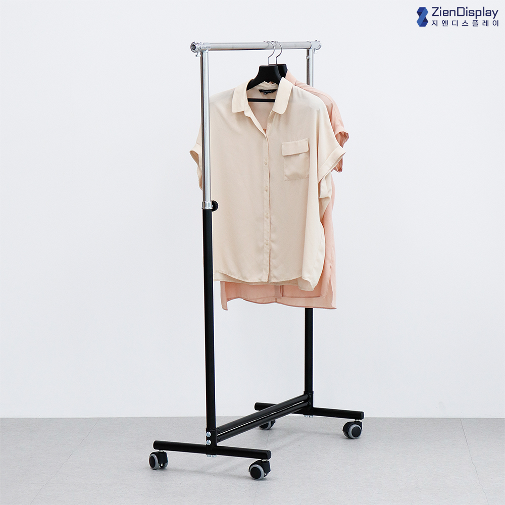 지엔 옷가게 홈쇼핑 인테리어 블랙 스텐 조립식 철제행거