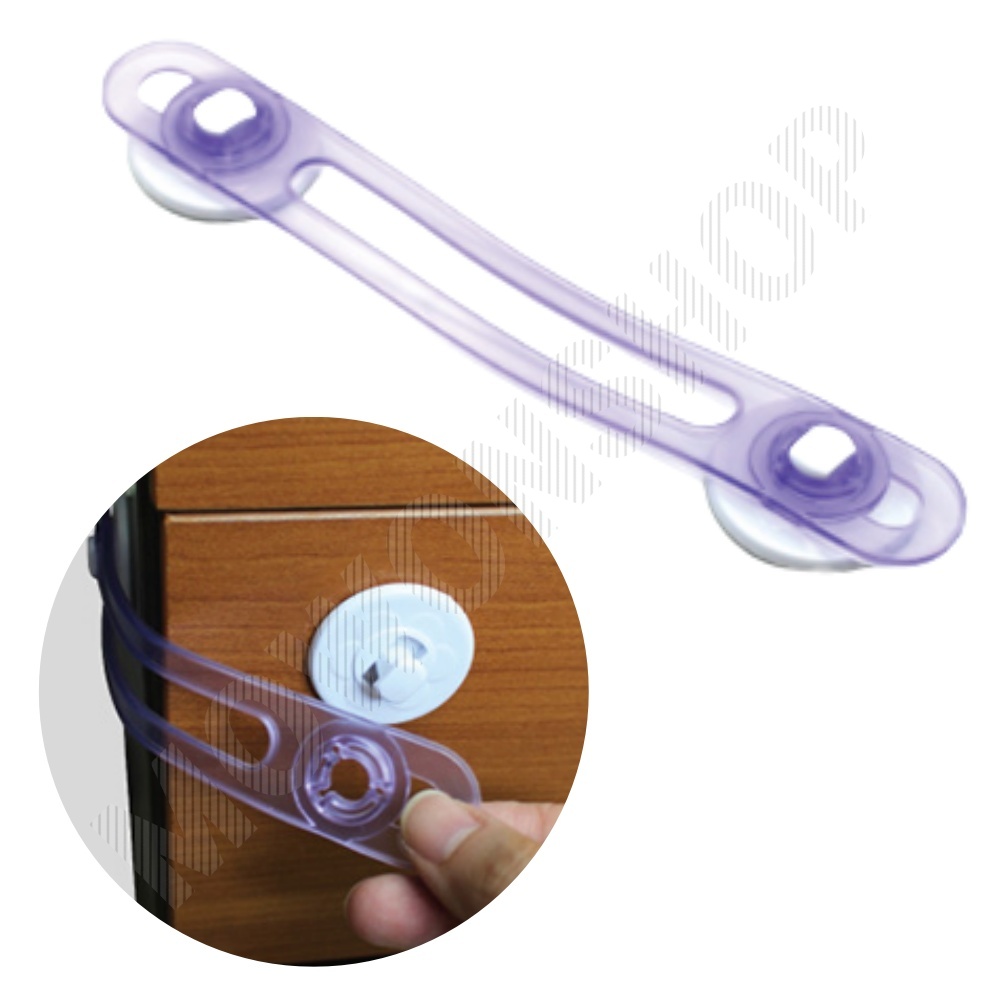 아기 문 열림방지 서랍 서랍장 싱크대 냉장고 잠금 장치 A - 상품 이미지