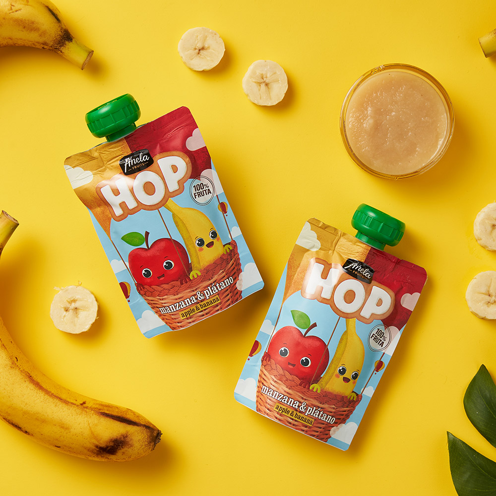 아넬라 짜먹는 아기 과일퓨레 HOP 8팩 시작과일 A+2팩