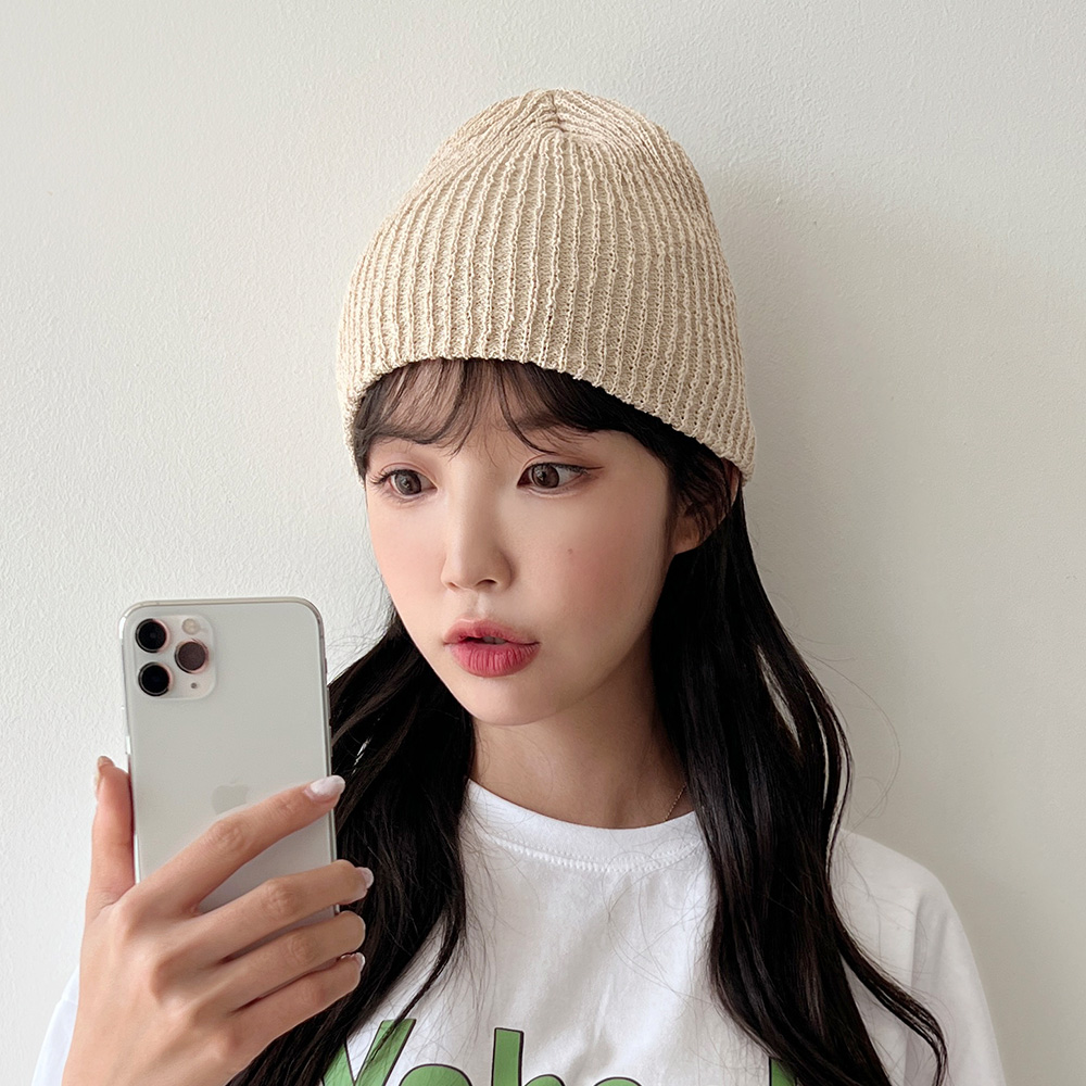 동대문모자 봄 여름 슬라브 숏 롱 골지 비니 남자 여자 - 상세 이미지 3