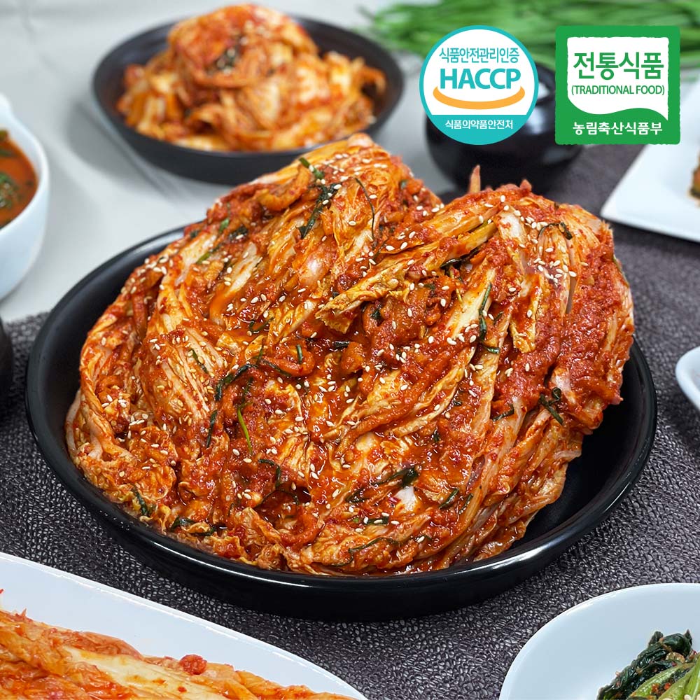 국내산 전라도식 포기 배추 김치 2kg 3kg 5kg HACCP - 상품 이미지
