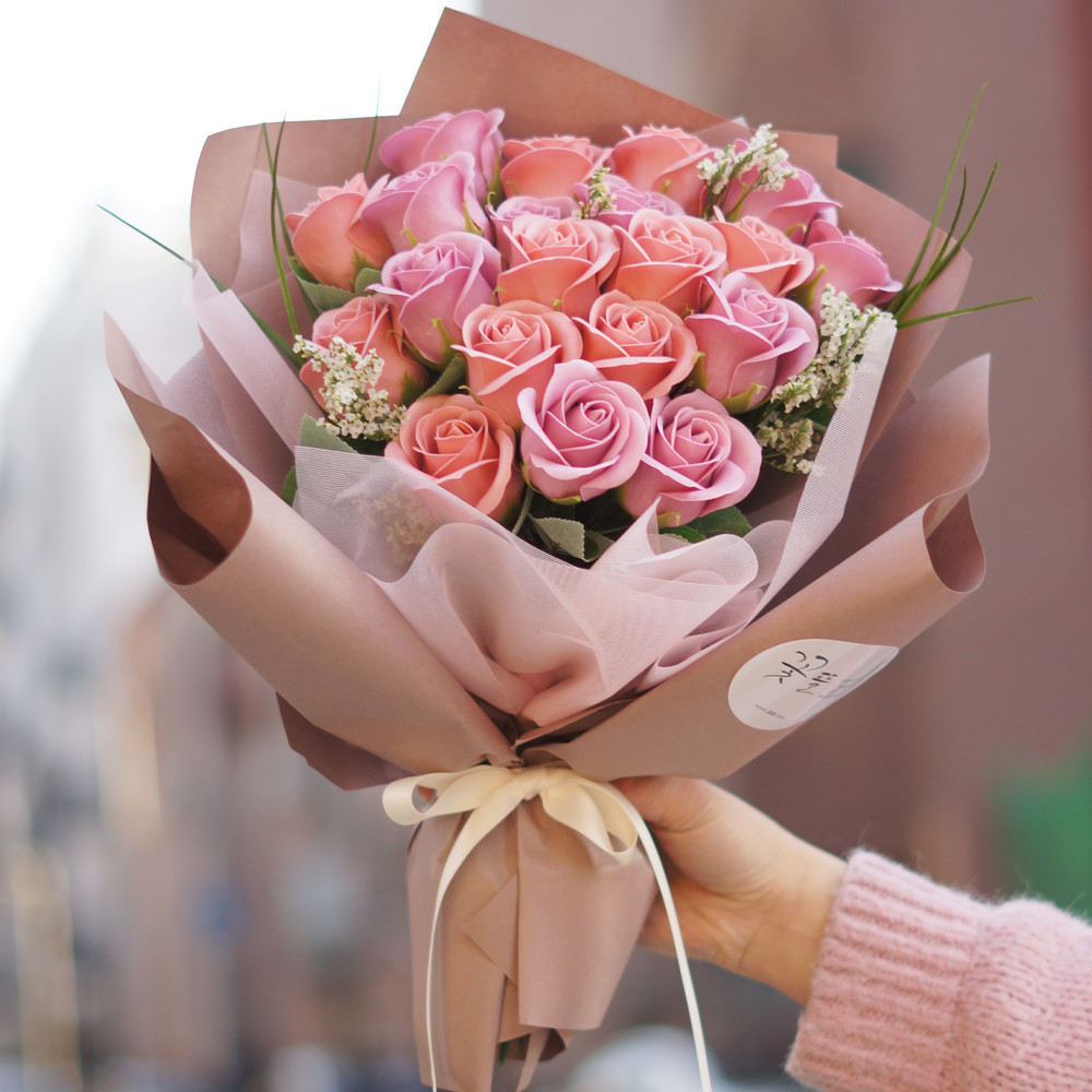 어버이날 졸업 꽃다발 축하 장미 로즈데이 졸업식 여자친구 꽃선물 예쁜 비누꽃다발