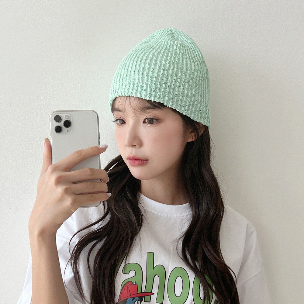 동대문모자 봄 여름 슬라브 숏 롱 골지 비니 남자 여자 이미지 7