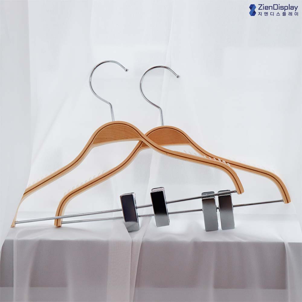 지엔 나무 원목 아동 키즈 유아 논슬립 어린이옷걸이 한벌걸이 낱개