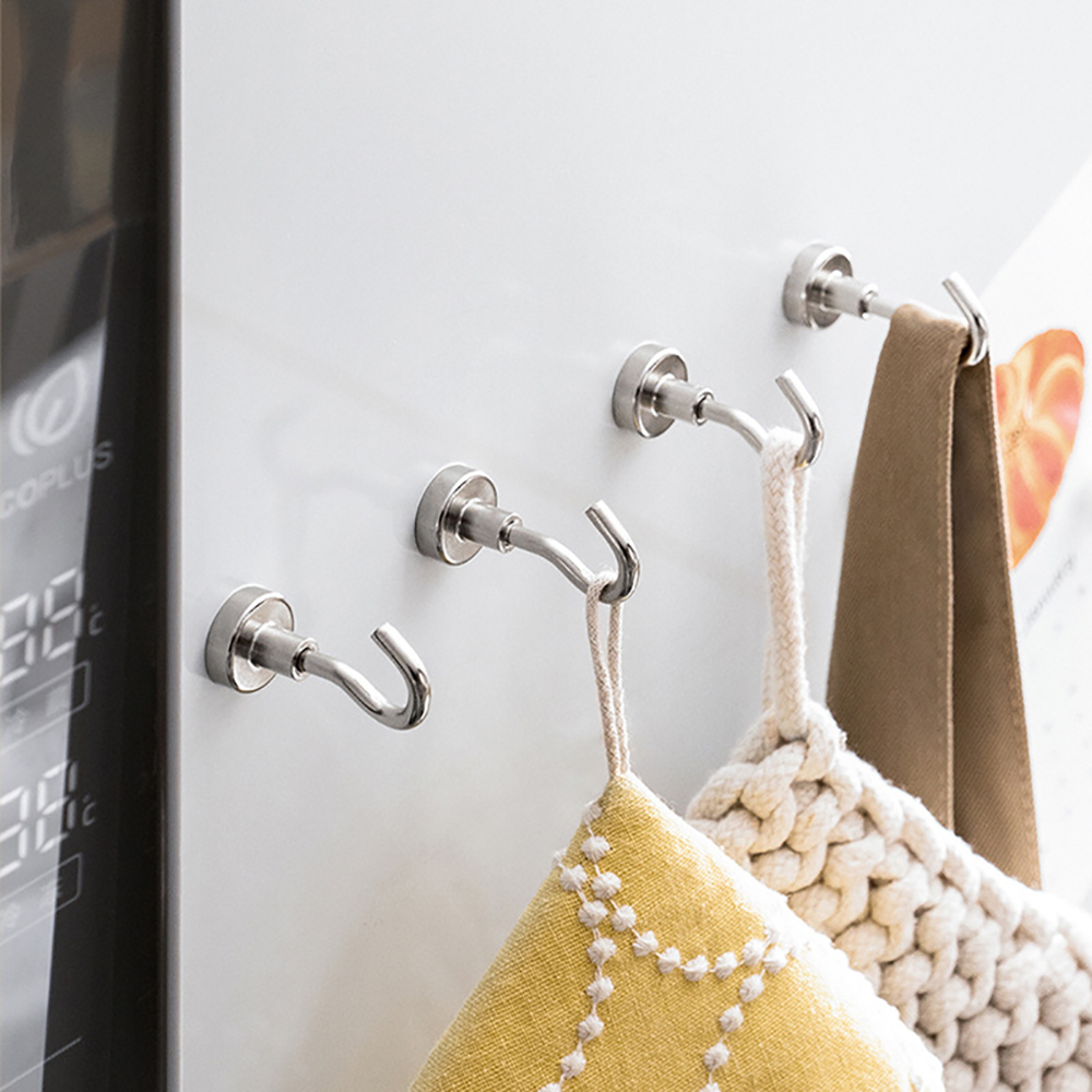 미니 자석후크 현관 문 마스크 걸이 자석 후크 고리 5개