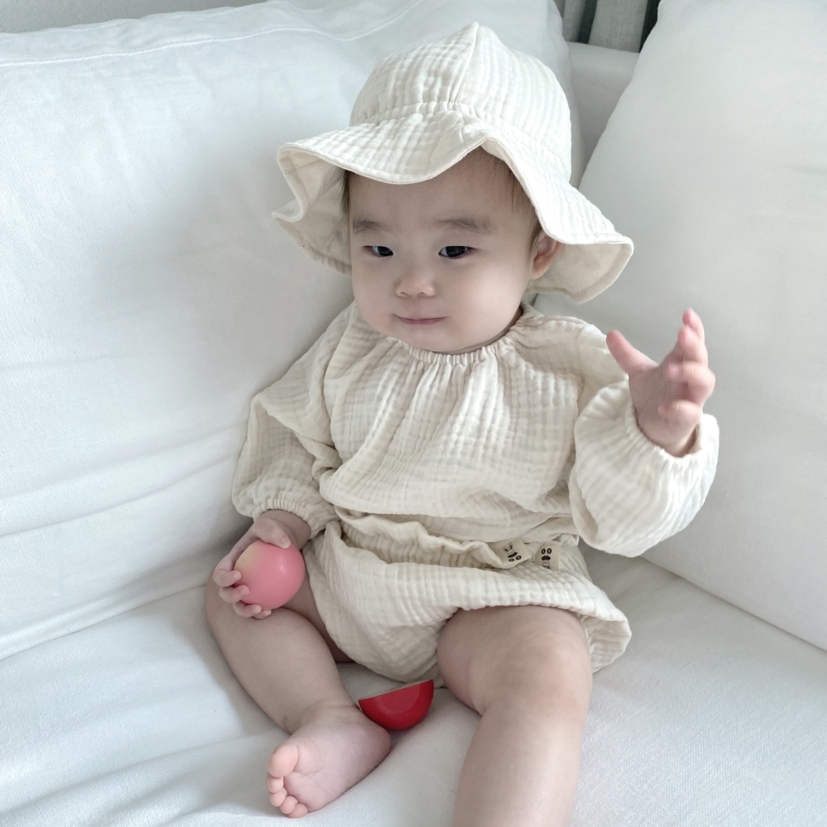 [바니블라썸]블루머 거즈 신생아옷 아기옷 고쟁이바지 블루머 민트 S - 상세 이미지 2