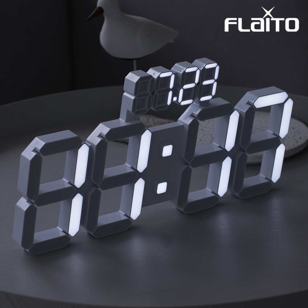 플라이토 데이즈 3D LED 벽걸이 시계 38cm - 상세 이미지 3