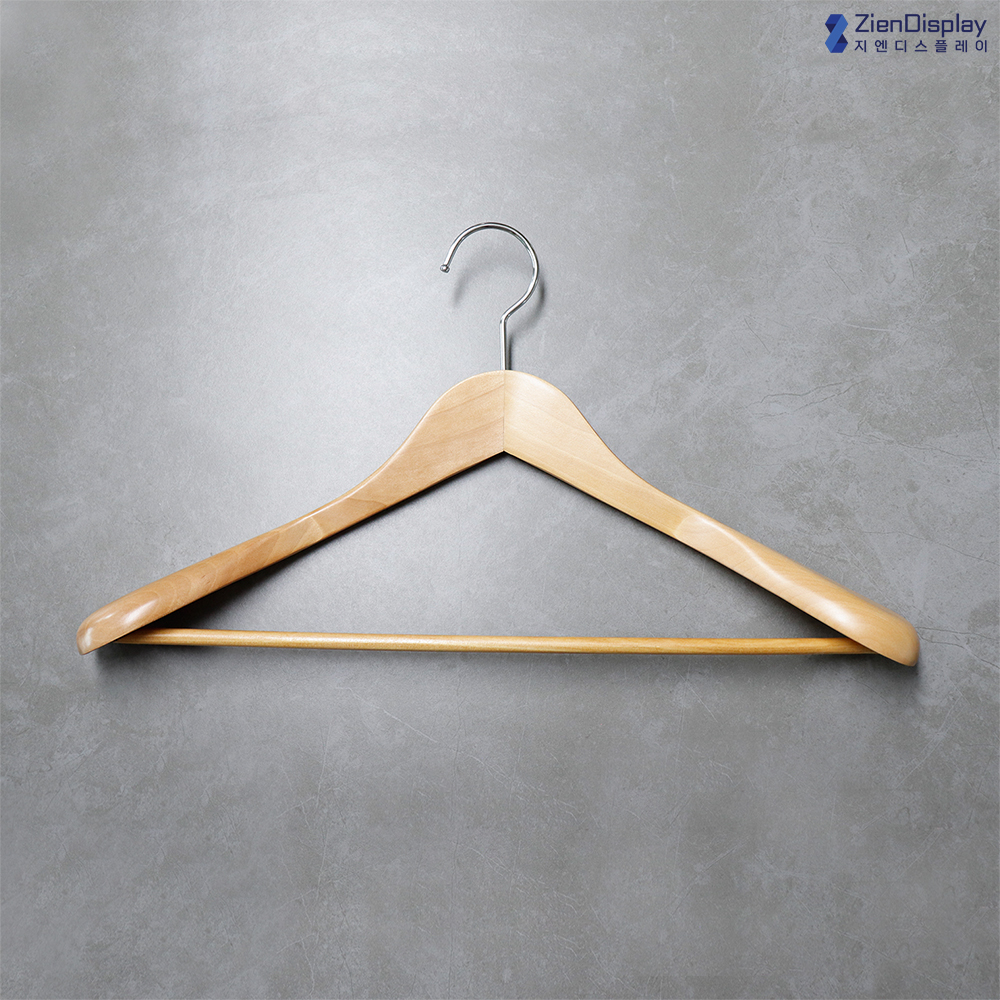 지엔 우드 나무 홈쇼핑 옷가게 고급 정장옷걸이 원목 낱개