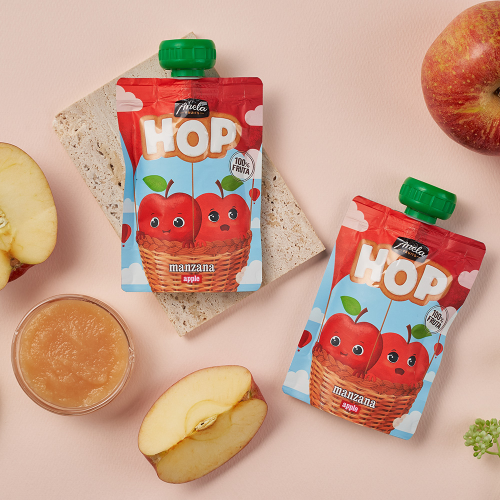 아넬라 짜먹는 아기 과일퓨레 HOP 8팩 시작과일 A+2팩