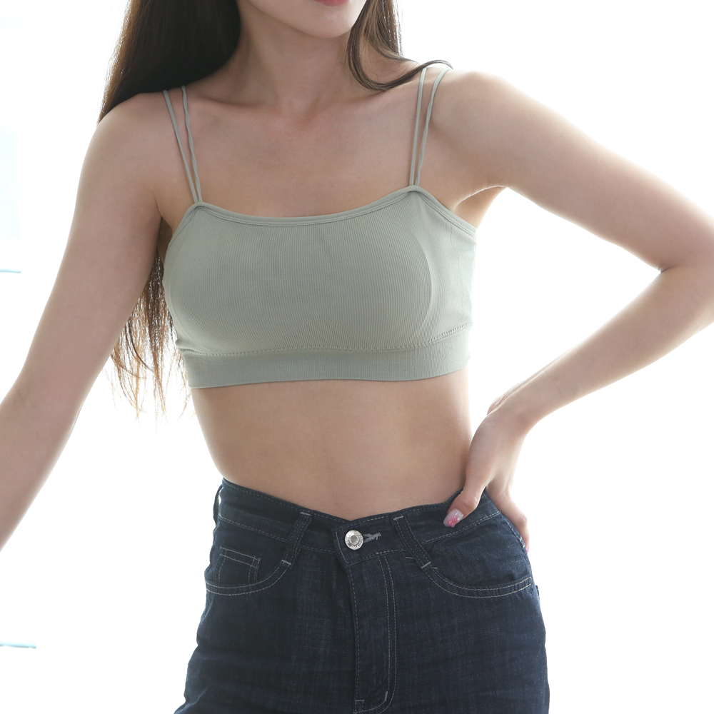 누모 골지 와이어리스 노와이어 저중심 풀컵 브라렛 브라 탑 이미지 8