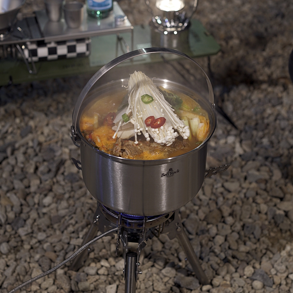 벨락 코펠 통3중 20cm 몸체+뚜껑 4~5인 대용량