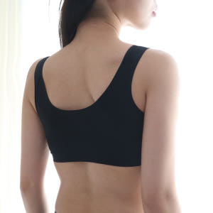 누모 부유방 브라렛 노와이어 심리스 누디 크로스 수면 브라 탑 착용 후기 | 사이즈/핏 총정리 - 상품 이미지 2