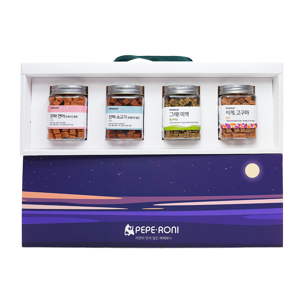 Gift box 페페로니 진짜 소고기+진짜 연어+그래 미역+이게 고구마 - 상세 이미지 2