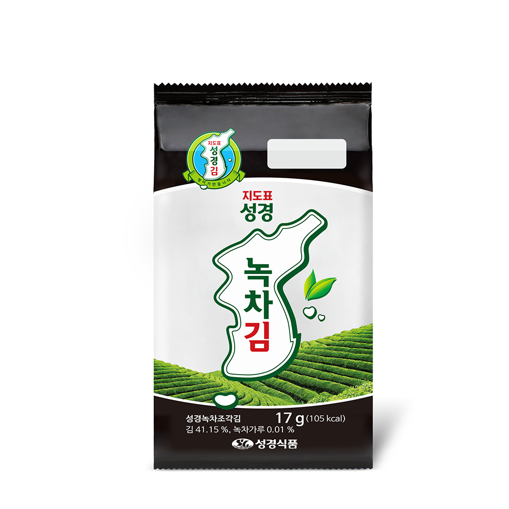 [성경김본사] 대용량 녹차 도시락김(30매) 17g, 1개 - 상품 이미지