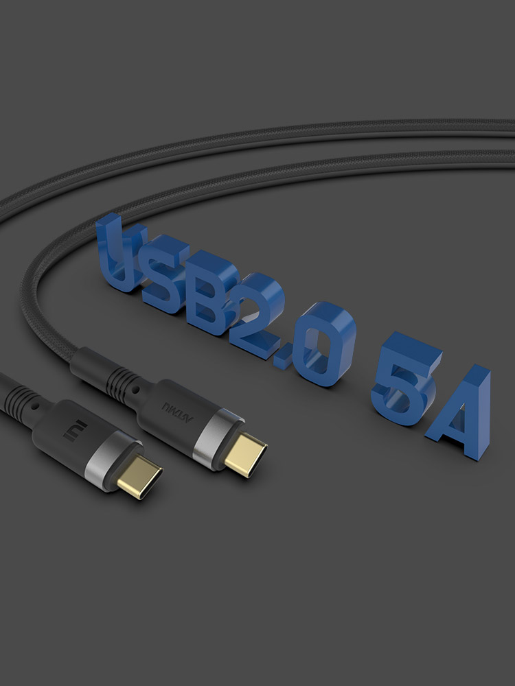 플렉스 USB PD C타입 to C 100W 5A 고속충전 케이블 30cm