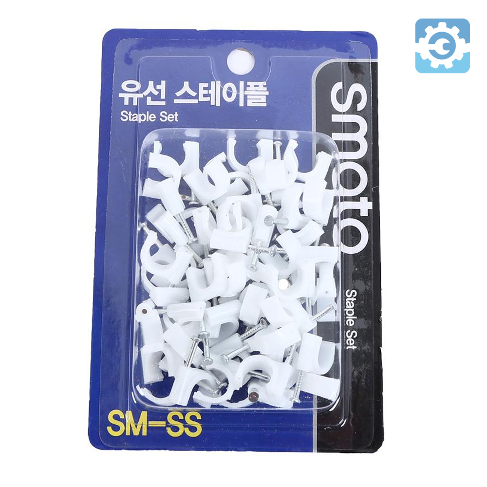 스마토 케이블 정리 선정리 유선 스테이플 SM-SS 60pcs - 상품 이미지